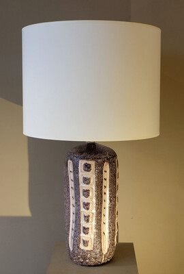 1950 ceramic table lamp Guido Gambone