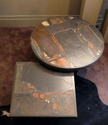 A set of two Paul Kingma coffee tables (1)