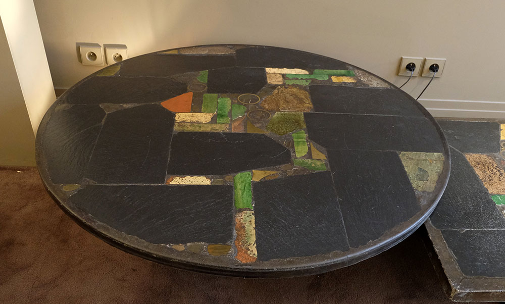 amazing black and colored Paul Kingma coffee table