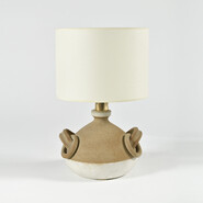 Bruno Gambone ceramic table lamp with rings