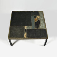 brutalist 1961 Paul Kingma coffee table