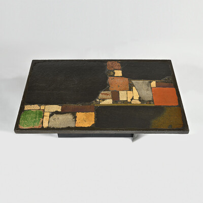 colored Paul Kinma 1975 coffee table
