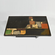 colored Paul Kinma 1975 coffee table
