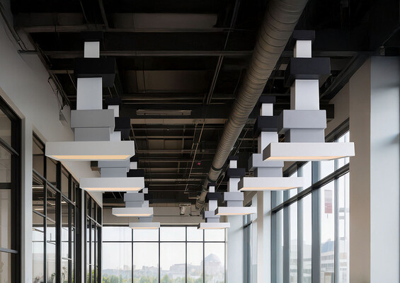 Eight Richard Hutten contemporary  chandeliers monumental Dutch design Lighting