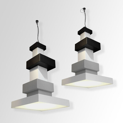 Eight Richard Hutten contemporary  chandeliers monumental Dutch design Lighting