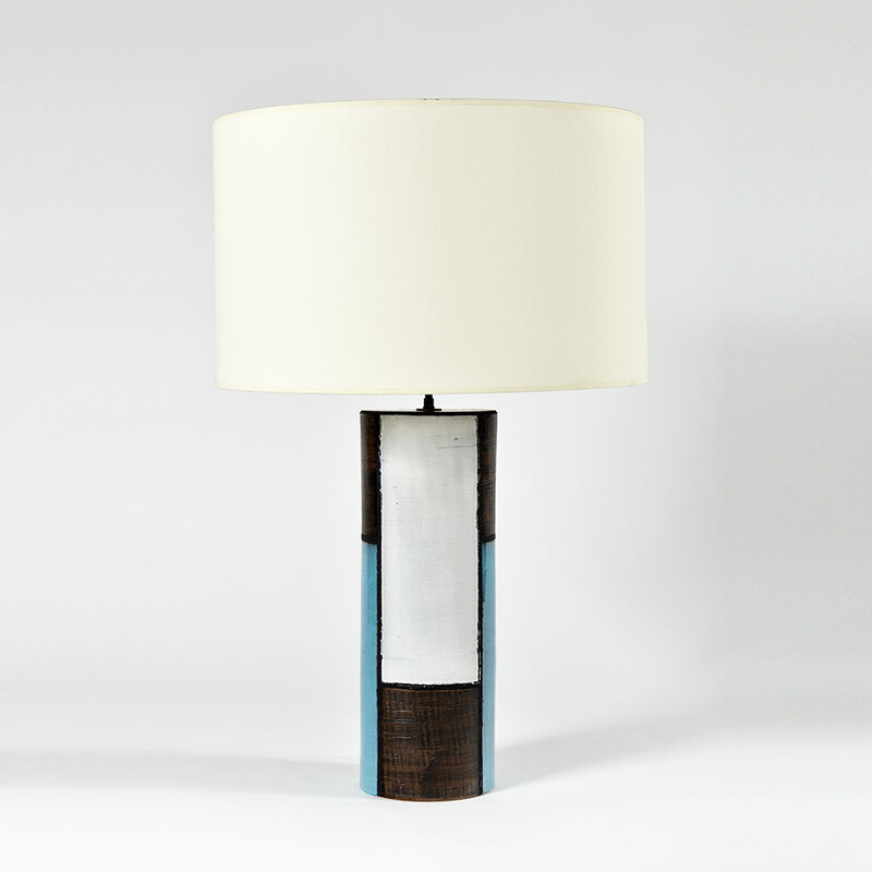 Extra large Aldo londi Bitossi Mondrian lamp