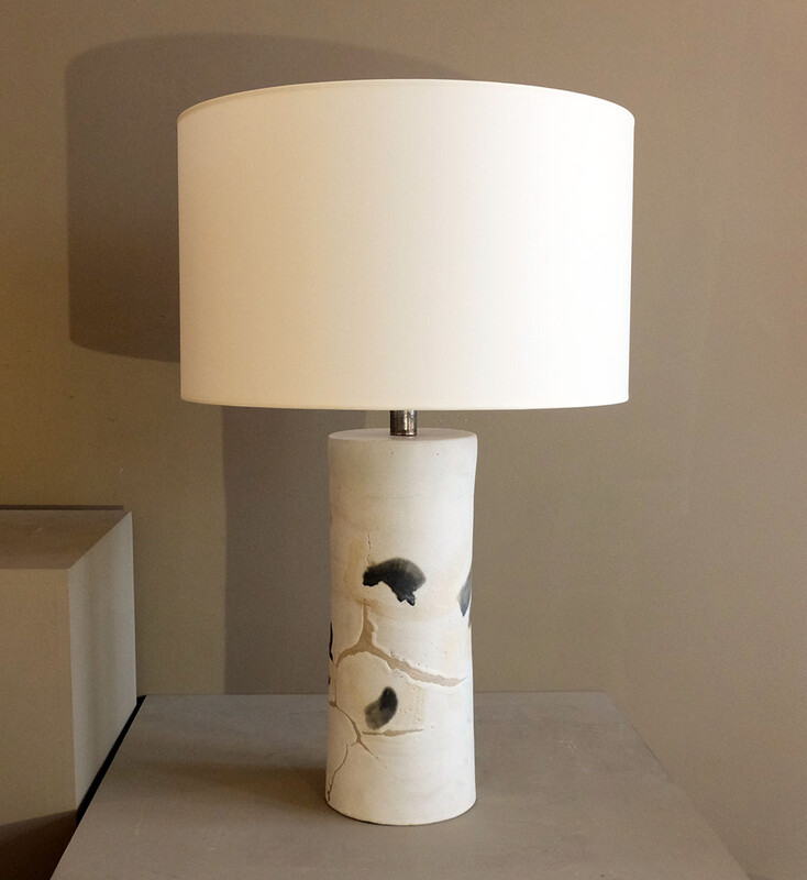 extra large ceramic table lamp Bruno Gambone