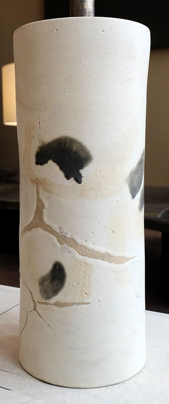 extra large ceramic table lamp Bruno Gambone