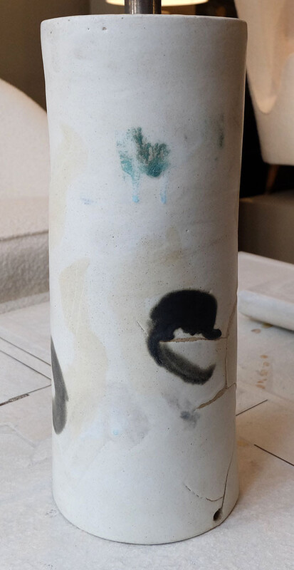 extra large ceramic table lamp Bruno Gambone