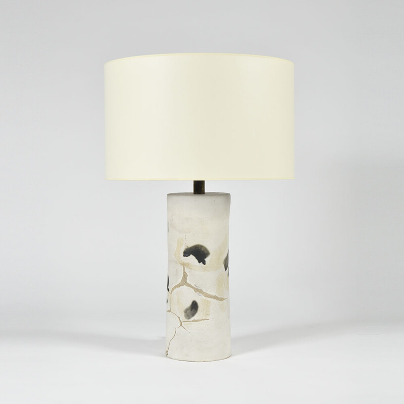 extra large ceramic table lamp Bruno Gambone