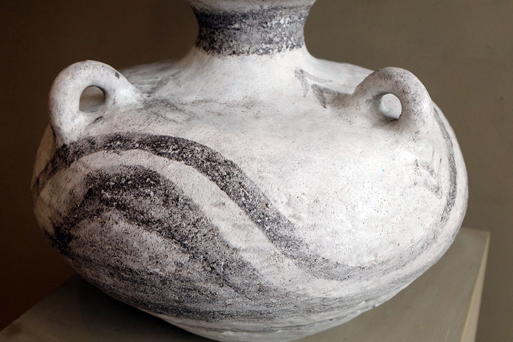 extra large ceramic table lamp by Marcello Fantoni