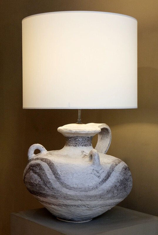 extra large ceramic table lamp by Marcello Fantoni