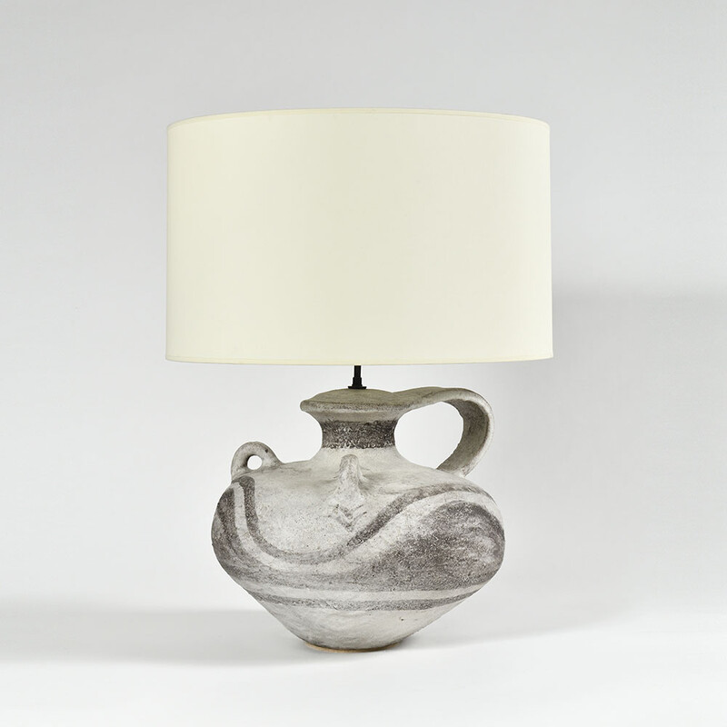 extra large ceramic table lamp by Marcello Fantoni