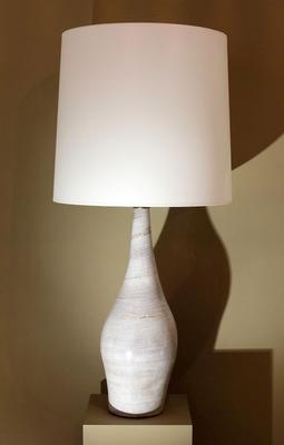 Grey-cream color Cloutier table lamp