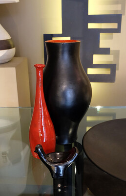 Jean & Robert Cloutier 2 ceramic vases