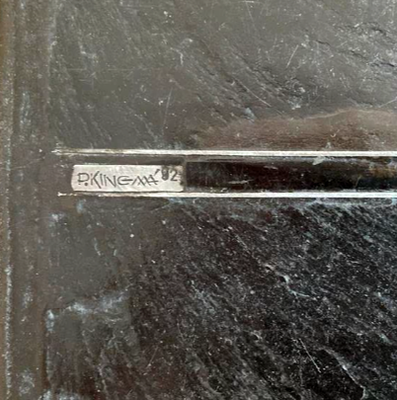 Paul Kingma ensemble de 2 tables basses noires1992