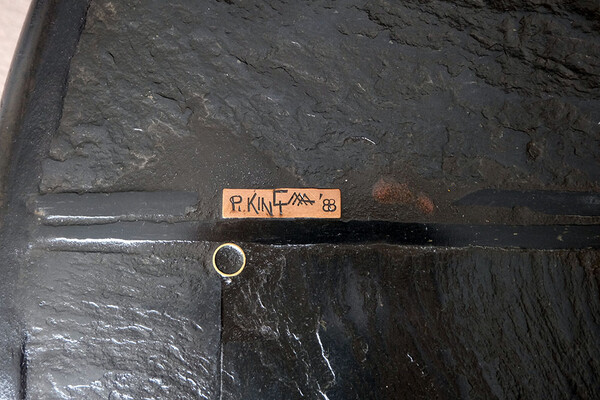 Paul Kingma grande table basse noire 1988