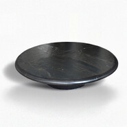 Paul Kingma huge round black coffee table 1988