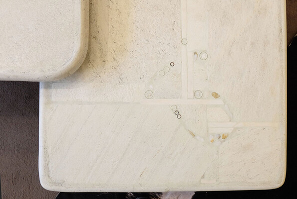 Paul Kingma Sculptural white Coffee Tables 1987-88 | Collectible Design