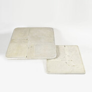 Paul Kingma Sculptural white Coffee Tables 1987-88 | Collectible Design