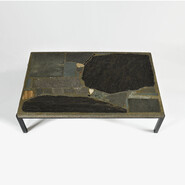 Paul Kingma Unique Coffee Table Netherlands 1962 Inlaid Concrete Top