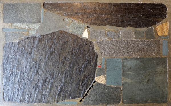 Paul Kingma Unique Coffee Table Netherlands 1962 Inlaid Concrete Top