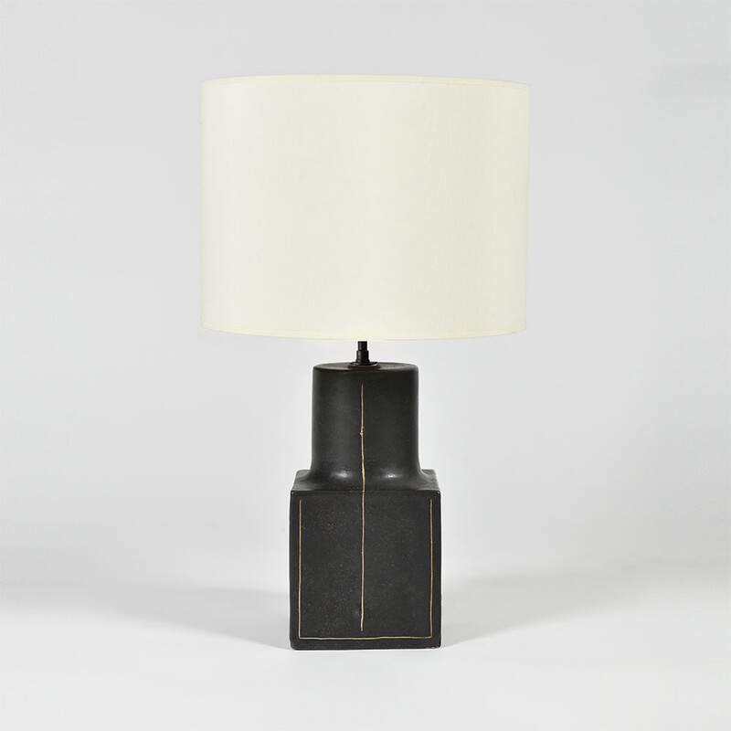 Rare Bruno Gambone 1970 table lamp