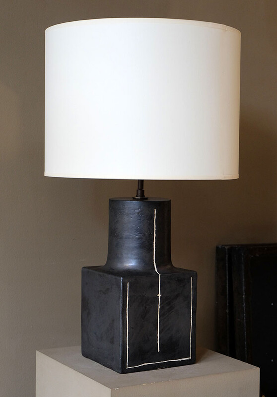 Rare Bruno Gambone 1970 table lamp