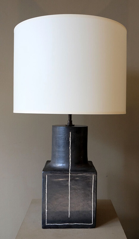 Rare Bruno Gambone 1970 table lamp
