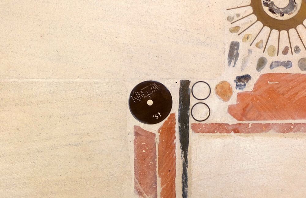 rare exceptionnelle table basse blanche ronde Paul Kingma