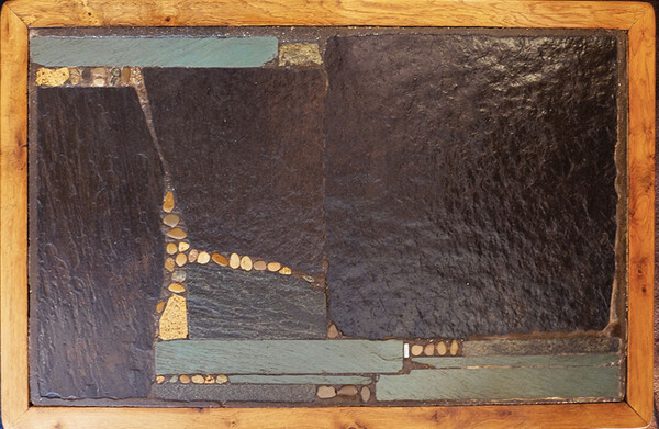 rare table basse brutaliste minérale et organique signée Paul Kingma