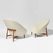 rare theo ruth artifort 115 pair of chairs