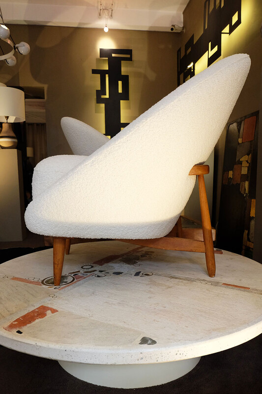 rare theo ruth artifort 115 pair of chairs