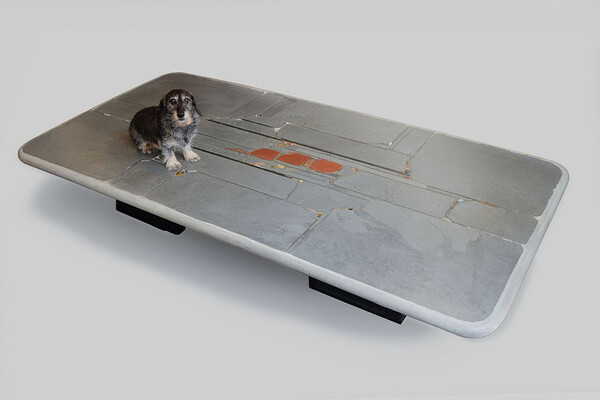 Table Paul Kingma 1994 en béton - énorme table basse ou table à manger design, pièce unique