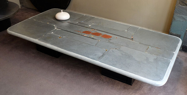 Table Paul Kingma 1994 en béton - énorme table basse ou table à manger design, pièce unique