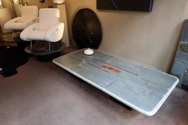 Table Paul Kingma 1994 en béton - énorme table basse ou table à manger design, pièce unique