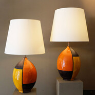 Très grandes lampes Aldo Londi Bitossi