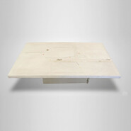 unique rare table basse blanche Paul Kingma